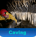 caving